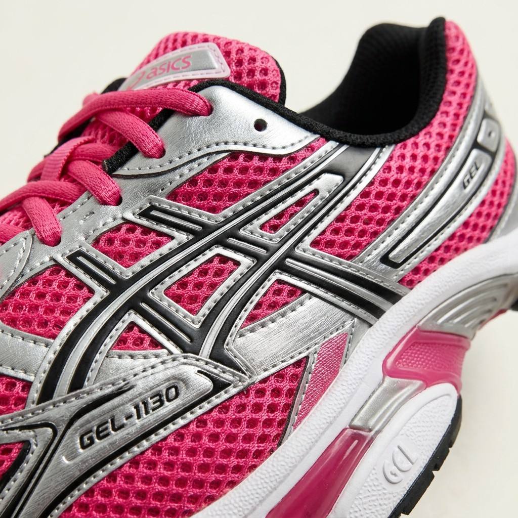 Asics Gel-1130 — Rose vif / Argent vue 5