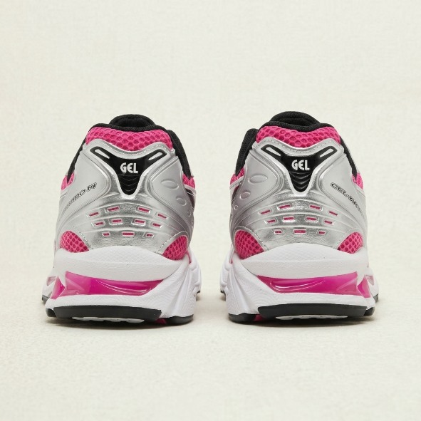 Asics Gel-Kayano 14 — Rose vif / Argent / Noir vue 4