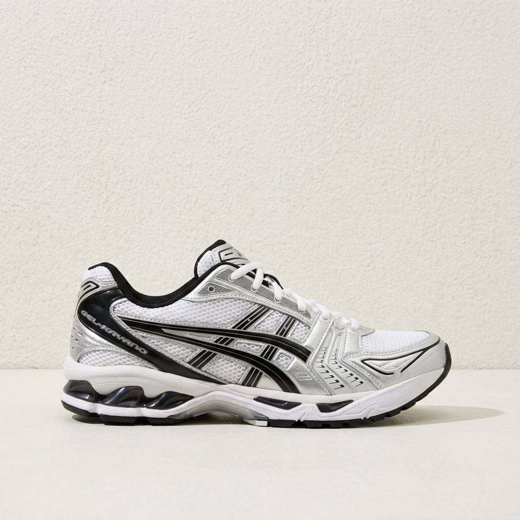 Asics Gel-Kayano 14 — Argent / Noir