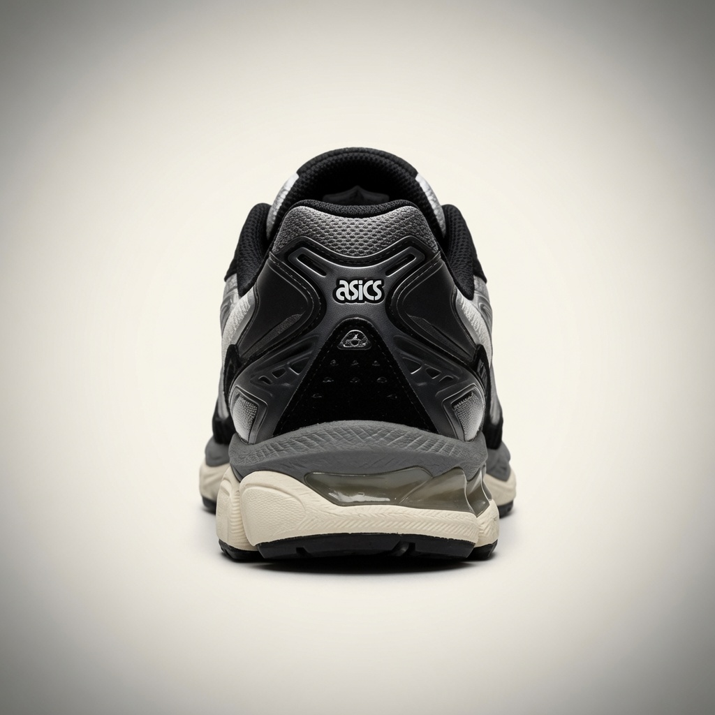 Asics Gel-Kayano — Blanc / Noir / Gris vue 3