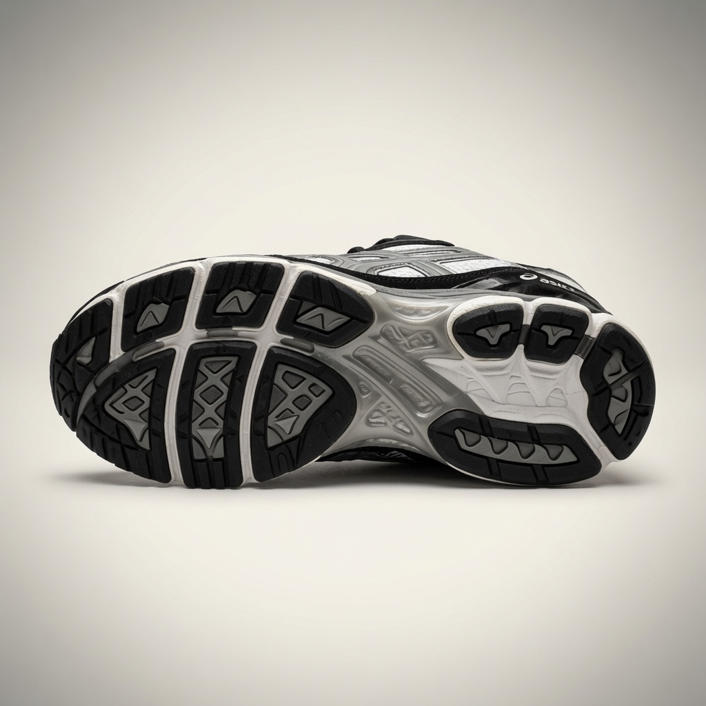 Asics Gel-Kayano — Blanc / Noir / Gris vue 5