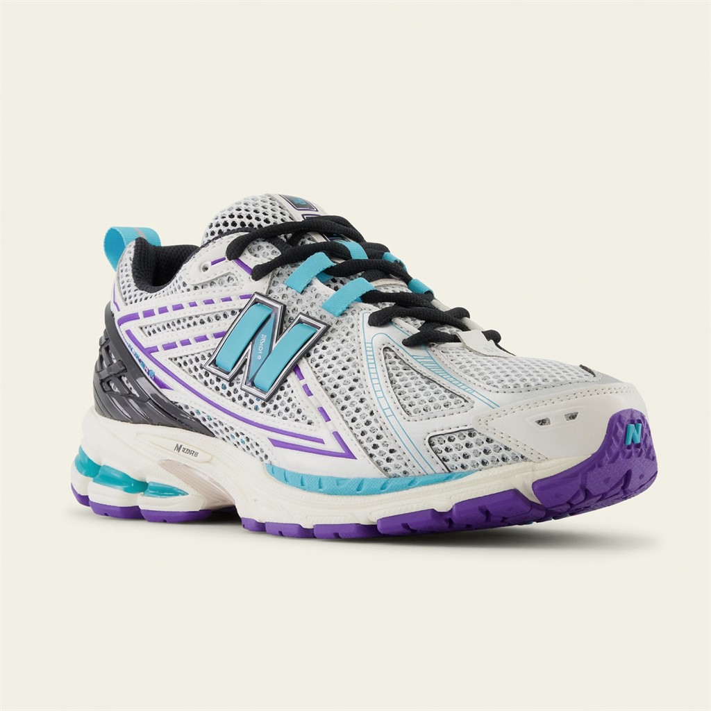 New Balance 1906R — Gris / Turquoise / Violet vue 2