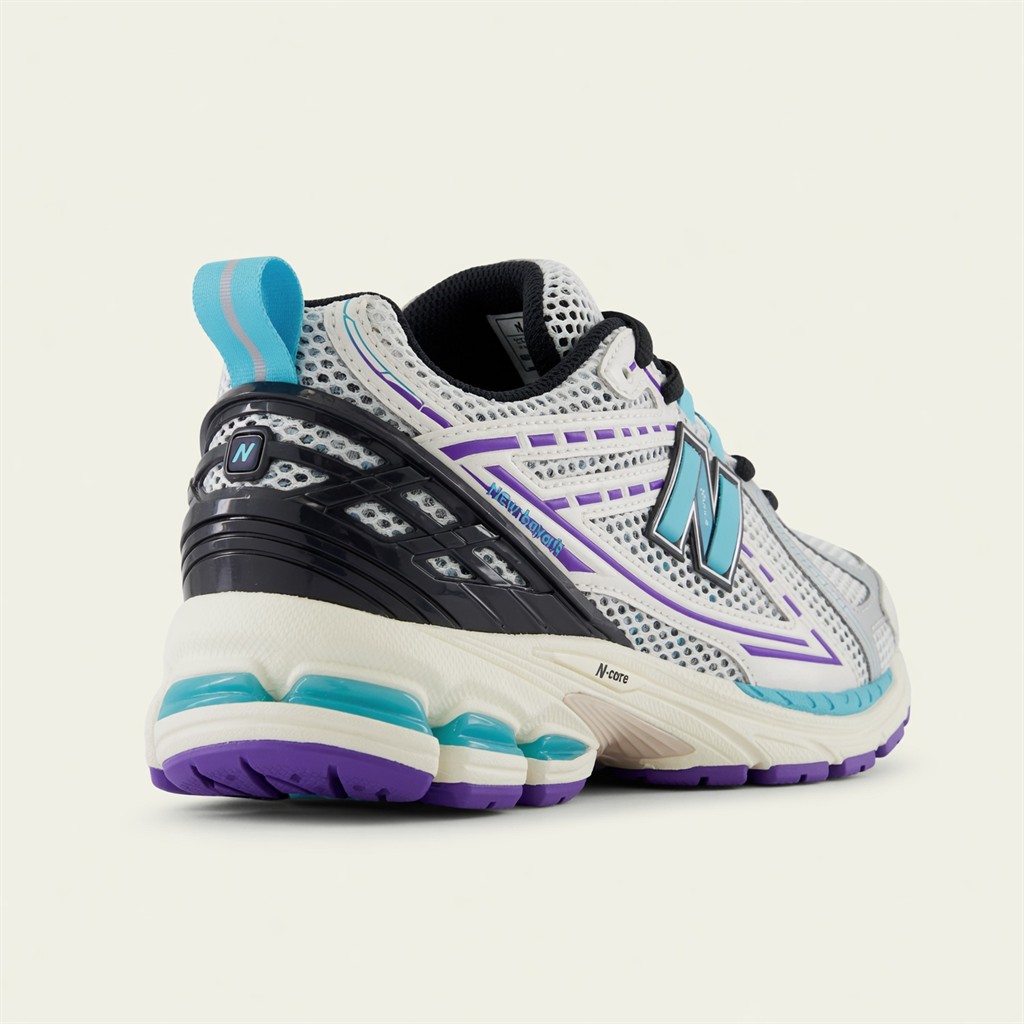 New Balance 1906R — Gris / Turquoise / Violet vue 3