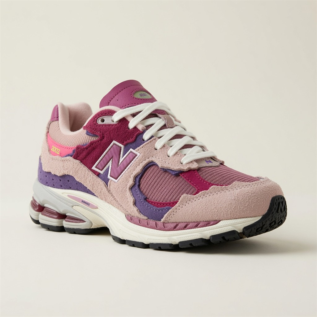 New Balance 2002R — Rose / Violet / Bordeaux vue 2