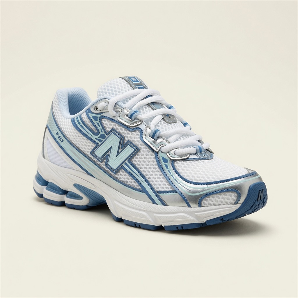 New Balance 740 — Blanc / Bleu / Argent vue 2