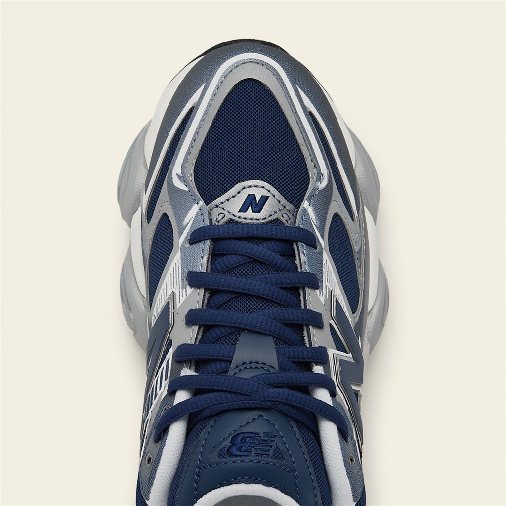 New Balance 9060 — Bleu Marine / Gris / Blanc vue 4