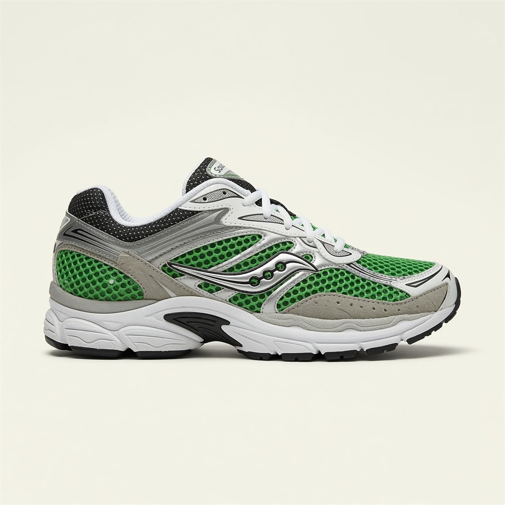 Saucony ProGrid Omni 9 — Vert / Blanc / Noir